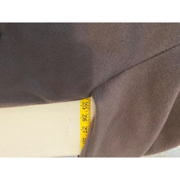 Vintage Forecaster of Boston Over Coat 100% Brown Wool 47" Long Size 16 - Picture 7 of 10